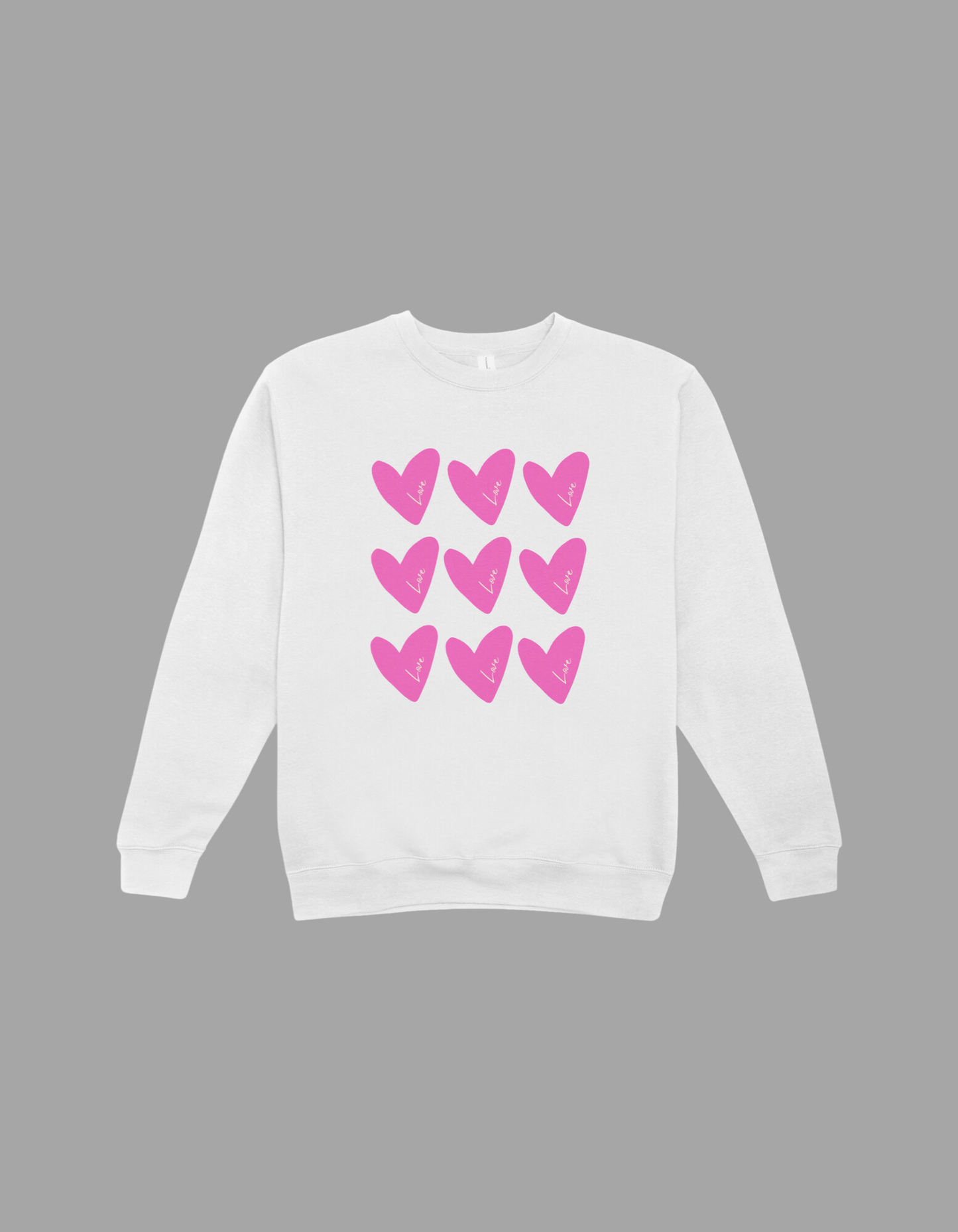 Pink Hearts Sweatshirt