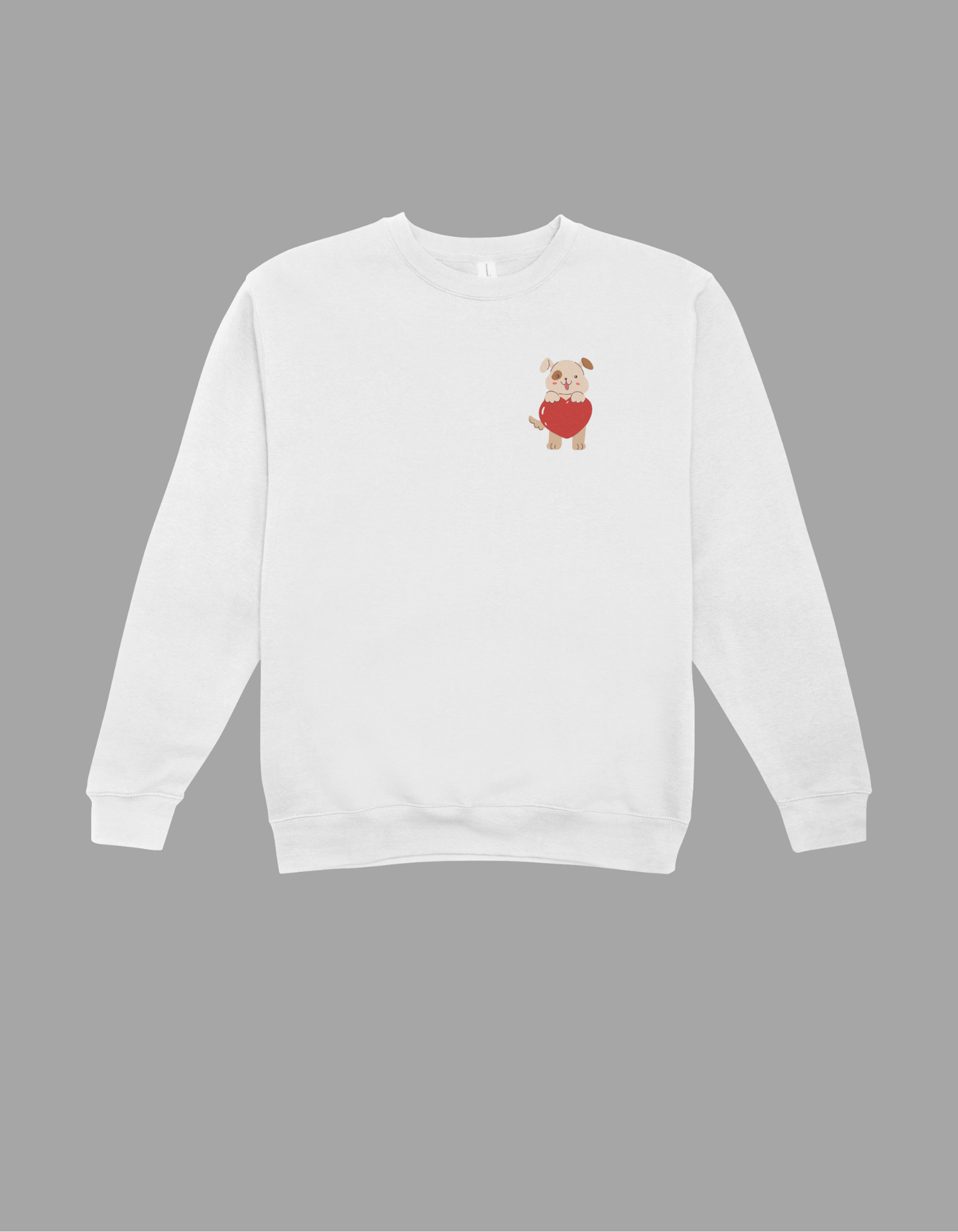 Dog With Heart Sweatshirt