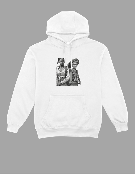 Cartoon Woman Soldiers Hoodie