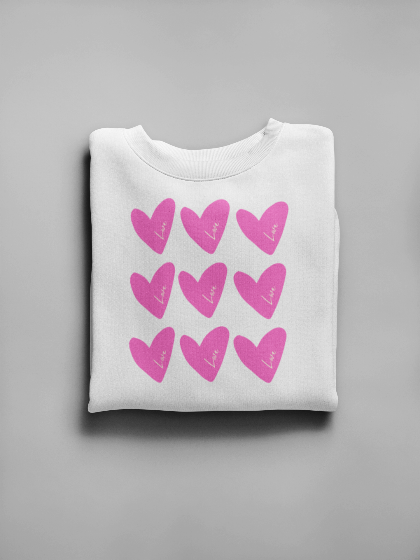 Pink Hearts Sweatshirt