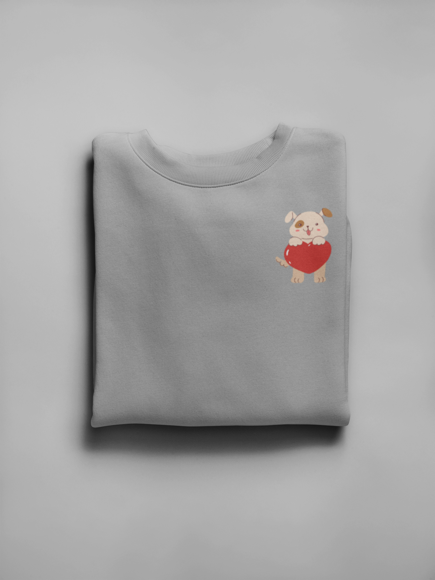 Dog With Heart Sweatshirt